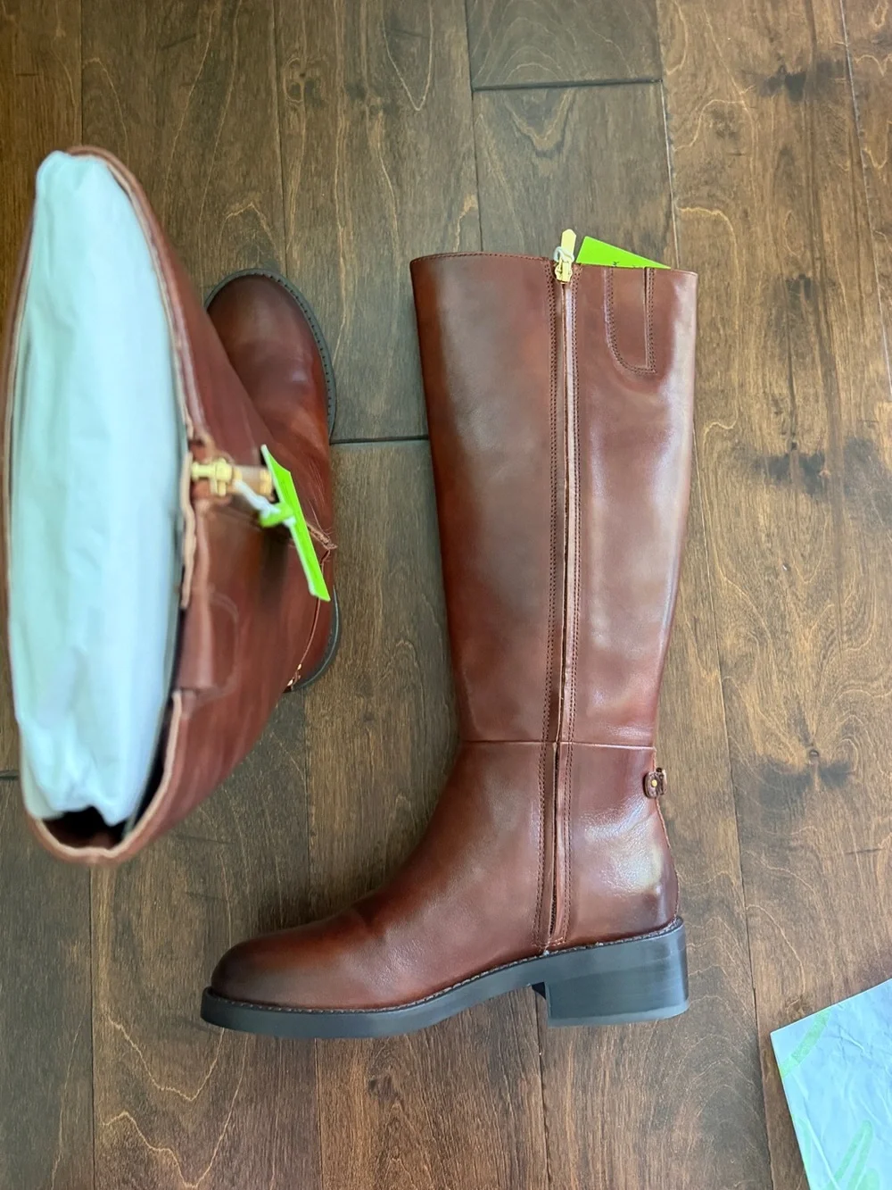 Sam Edelman Milla, Copper Leather Riding Boots